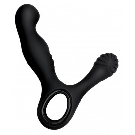 Чёрный стимулятор простаты с вибрацией Revive Prostate Massager